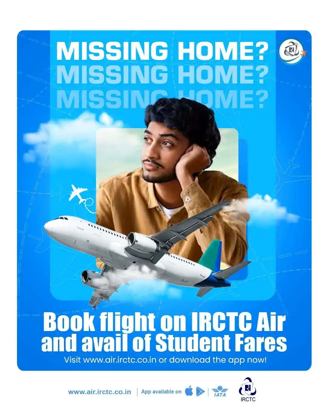 Image from IRCTC Official: Feeling homesick? Book flights to your hometown with IRCTC Air and ava...