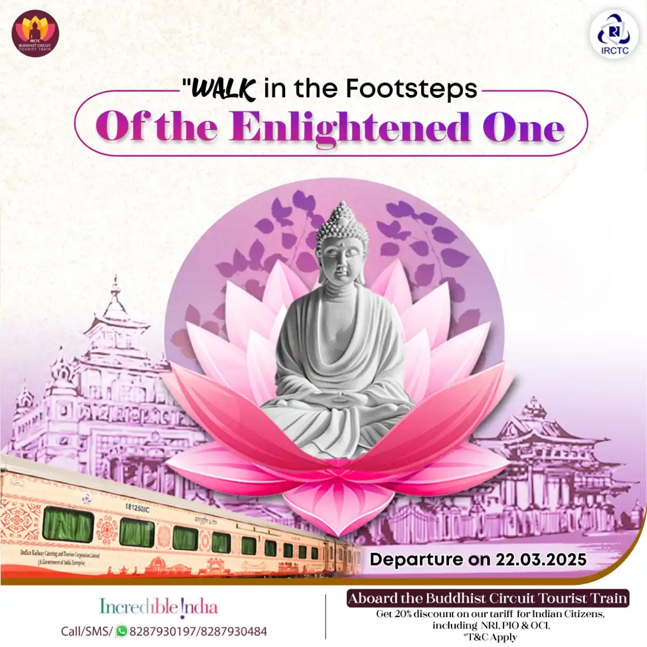Image from IRCTC Official: Witness sacred sites and experience the mesmerising Buddhist heritage ...