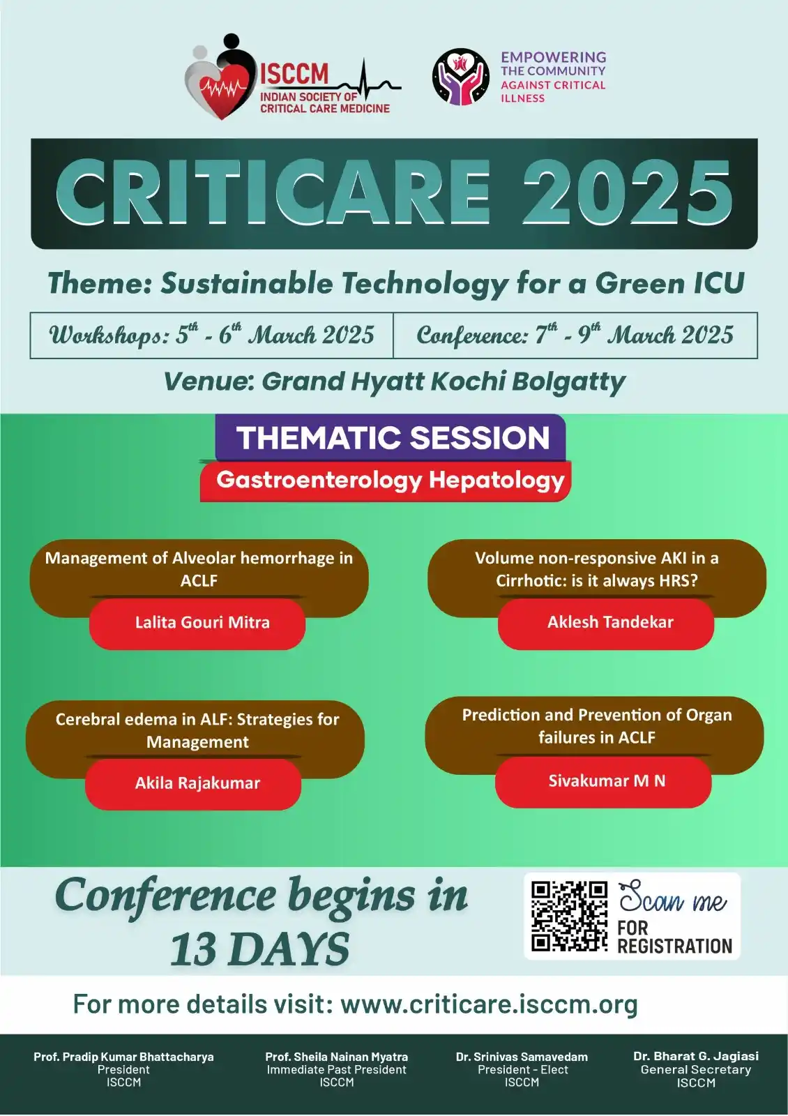 Image from ISCCM Connect: *THEMATIC SESSION: Gastroenterology Hepatology at CRITICARE 2025, Koch...