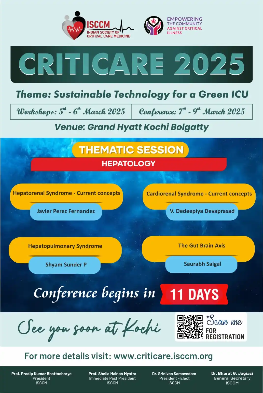 Image from ISCCM Connect: *THEMATIC SESSION: HEPATOLOGY at CRITICARE 2025, Kochi!* Join us at C...