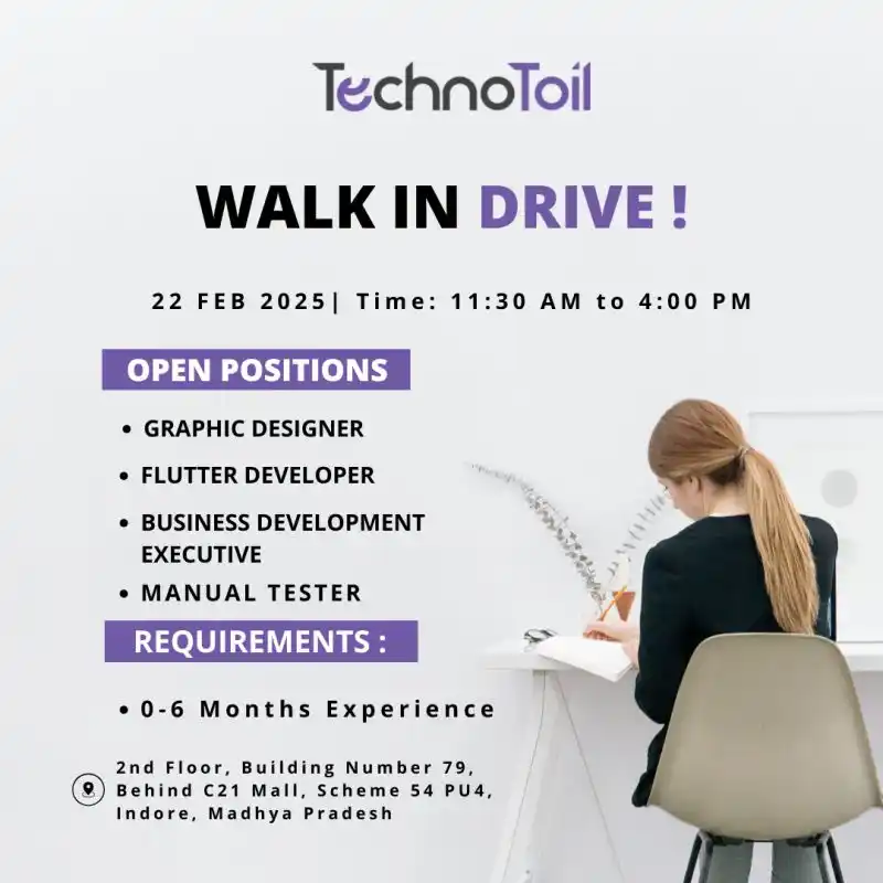 Image from IT Referral Jobs: 📢 Walk-In Drive Alert! 🚀 Technotoil is hosting a Walk-In Drive on 2...