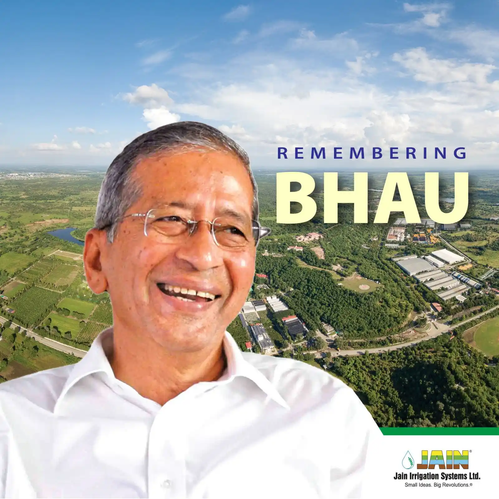 Image from Jain Irrigation Systems Limited: Honouring the legacy of Bhau, the Founder of Jain Irrigation! His wor...