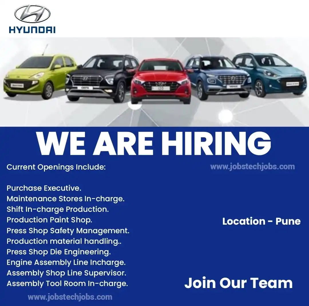 Image from JobstechJobs: Job Opportunities with Hyundai - 2025🌟 Join the Hyundai family and a...