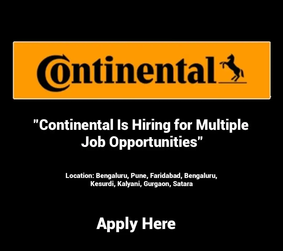 Image from JobstechJobs: Bulk Hiring Alerts At Continental India !! If you're looking to work...