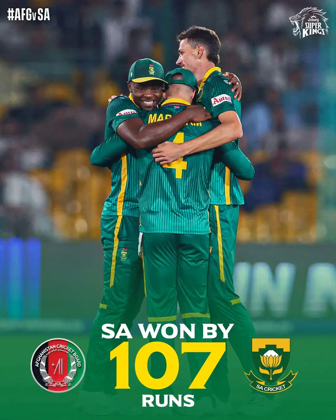 Image from Joburg Super Kings: Started off the campaign with a W! 🇿🇦🥳 <a class="text-blue-500 ho...
