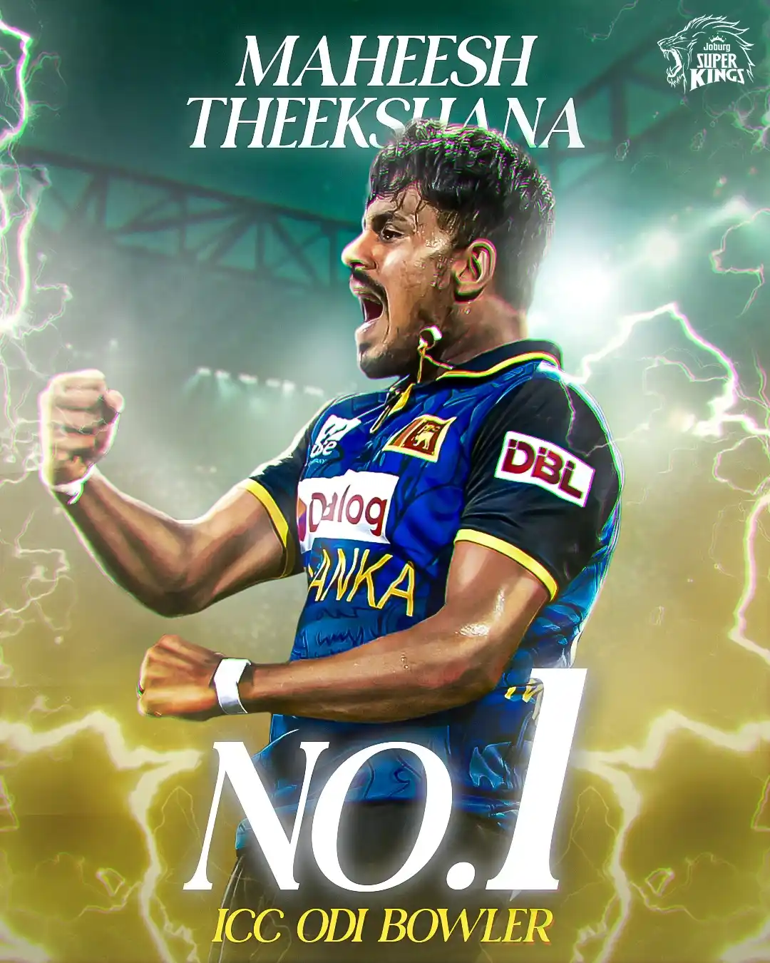 Image from Joburg Super Kings: Theekshana’s reign continues! 👑🔥📈 <a class="text-blue-500 hover:un...