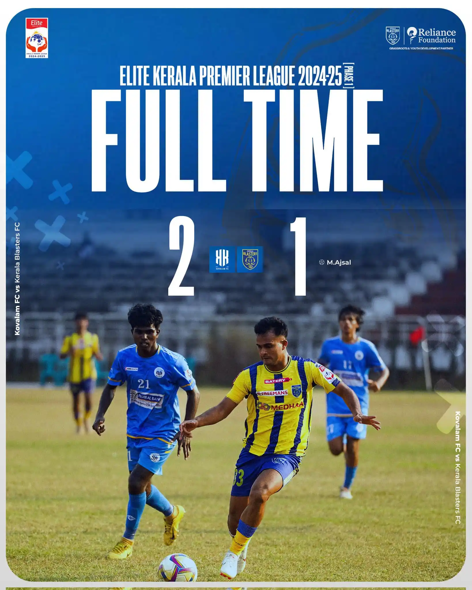 Image from KERALA BLASTERS FC OFFICIAL: Didnโt go our way today, but we keep moving forward! ๐ โช๏ธ๐๐๐ฅ๐๐๏ฟฝ...