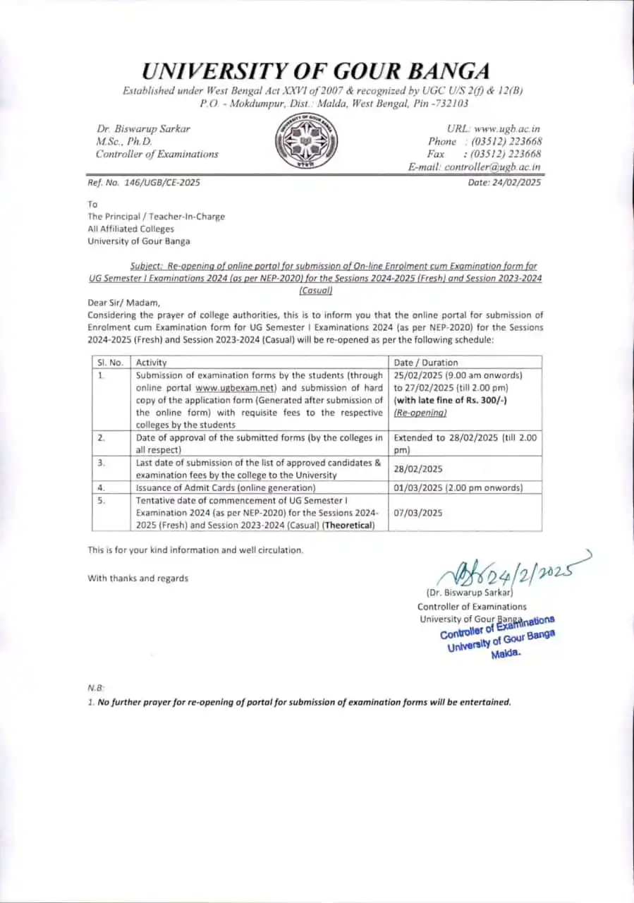 MALDA COLLEGE UN-OFFICIAL post