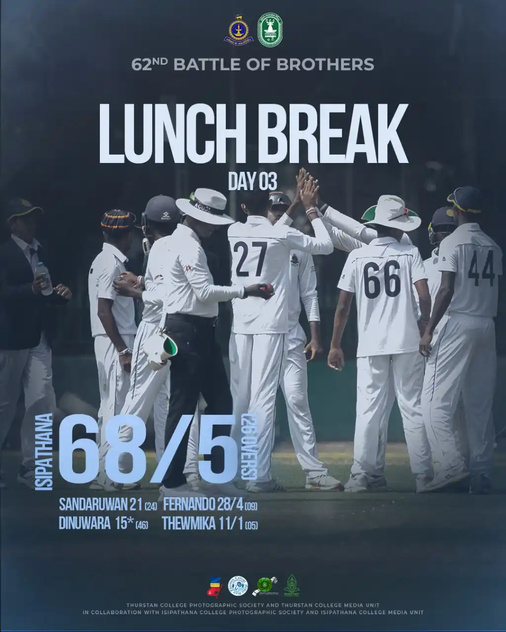 Image from Media Unit Of Isipathana College Colombo 05: Lunch Break update Powering up at the 62nd Battle of Brothers during ...