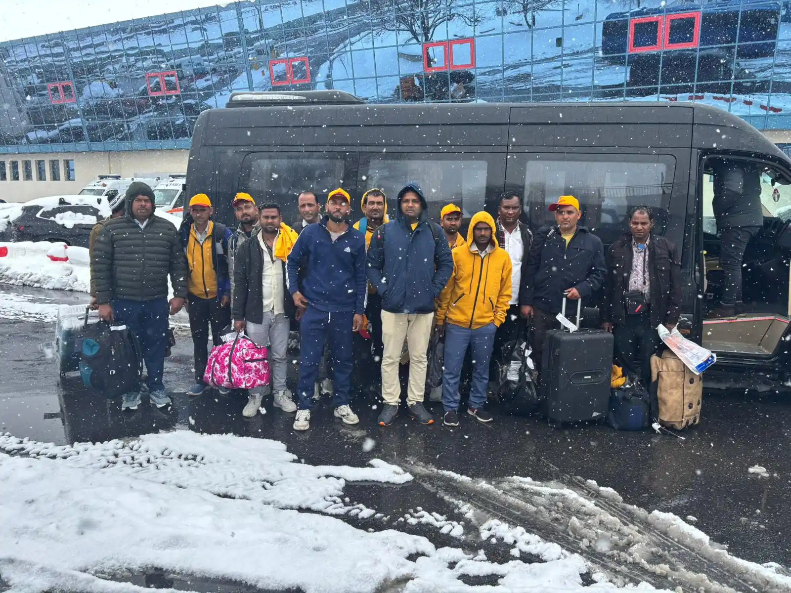 Image from MENA SUPPORT SERVICE LIMITED: Our first batch of candidates has safely landed in Bucharest, Romania!...