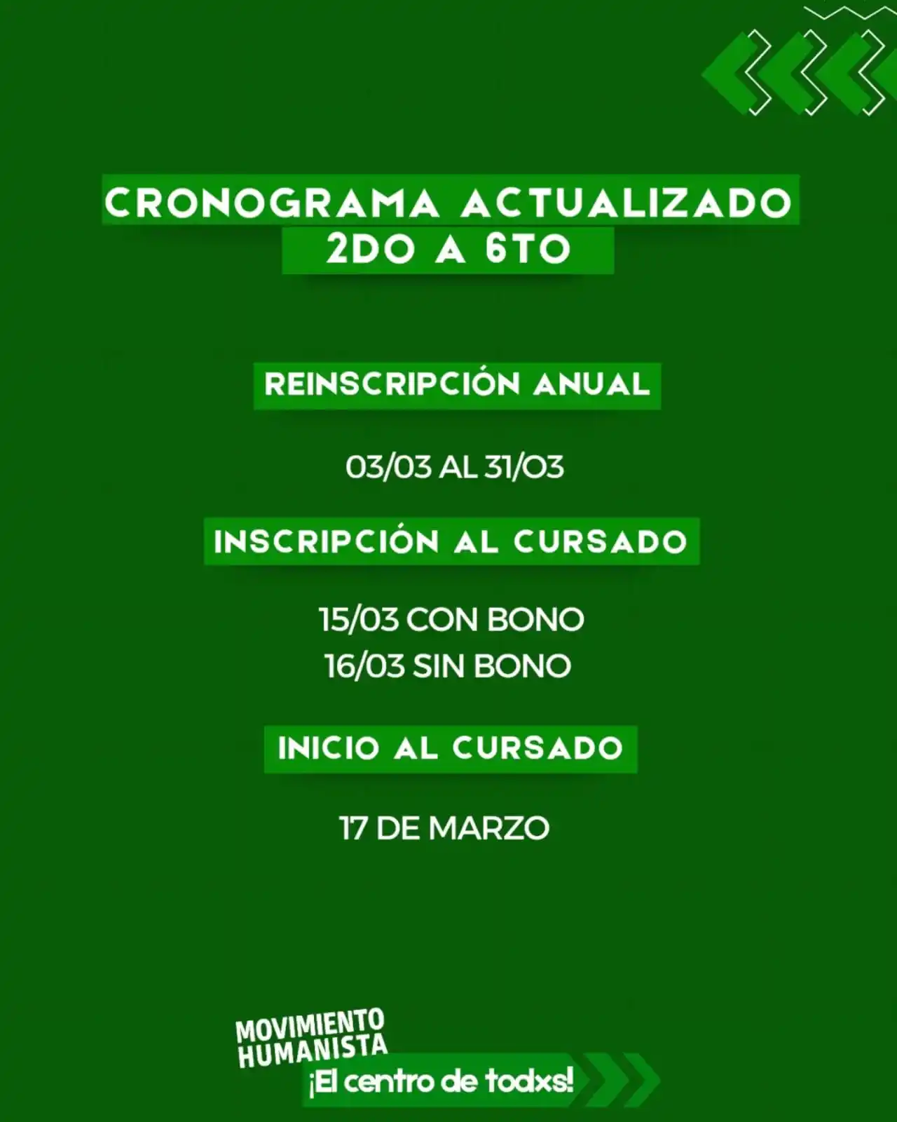 Image from MOVIMIENTO HUMANISTA DERECHO UNT 💚: *[REINSCRIPCIÓN ANUAL E INSCRIPCIÓN AL CURSADO]*  A continuación les d...