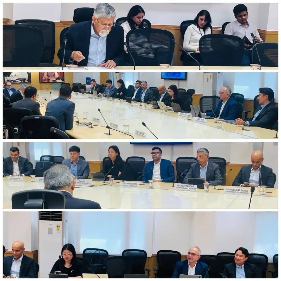 Image from NITI Aayog, Government of India: A delegation of foreign investors, led by Mr. Shantanu Sengupta, Chief...