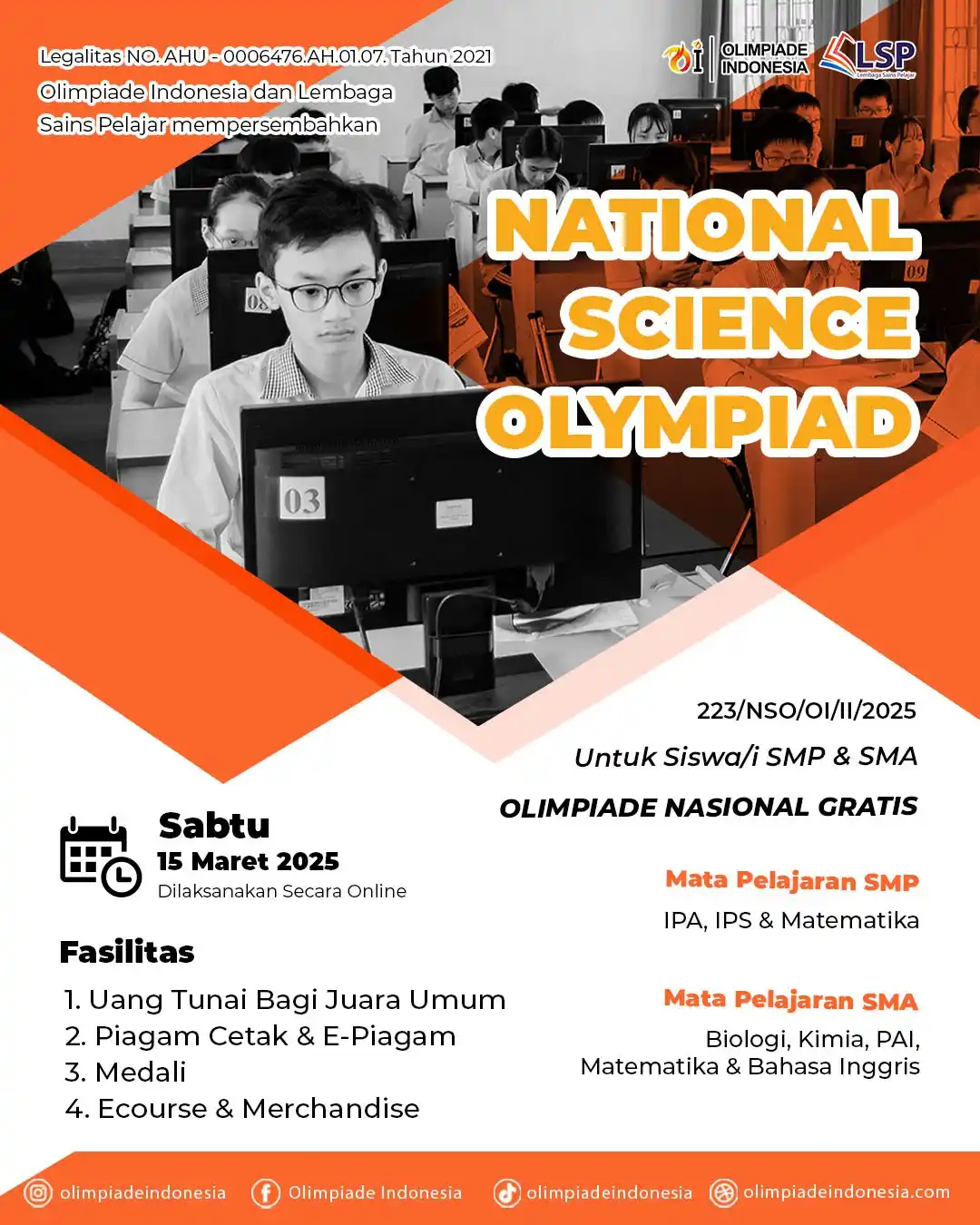 Image from OLIMPIADE INDONESIA: ๐ข Hallo adik-adik berprestasi... ๐๐ ๐ข๐น๐ถ๐บ๐ฝ๐ถ๐ฎ๐ฑ๐ฒ ๐๐ป๐ฑ๐ผ๐ป๏ฟฝ...