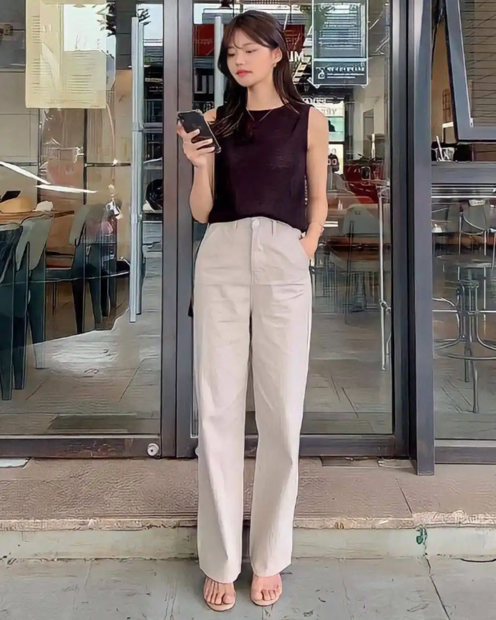 Image from Inspirasi Outfit Indonesia OOTD Ide Rekomendasi Outfit Hijab Cewek Cowok: ✖️ Outfit Buat Nge Mall 😍 <a class="text-blue-500 hover:underline cur...