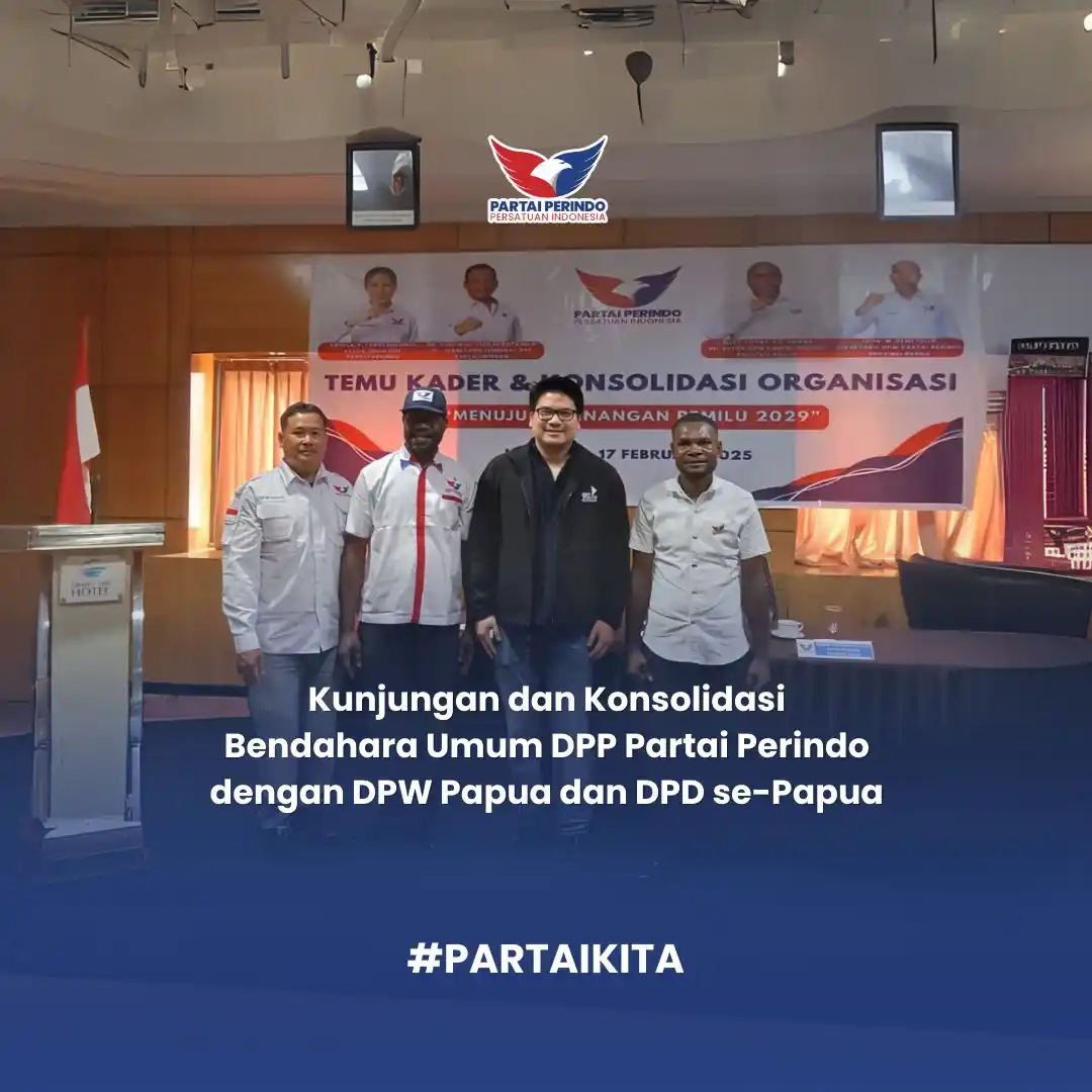 Image from Partai Perindo: Bendahara Umum DPP Partai Perindo, Bang Michael Sianipar melakukan kun...