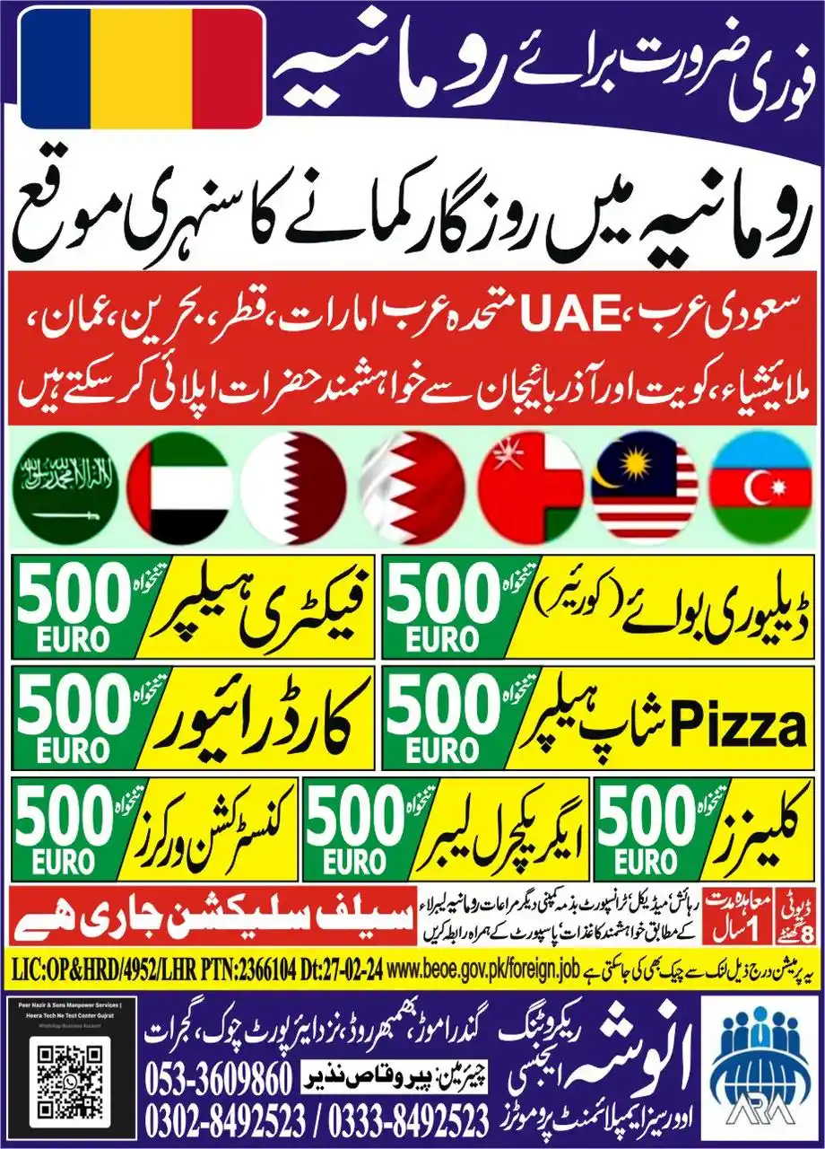 Peer Nazir & Sons Manpower Services Lic No 3643/Rwp Jobs Portal post