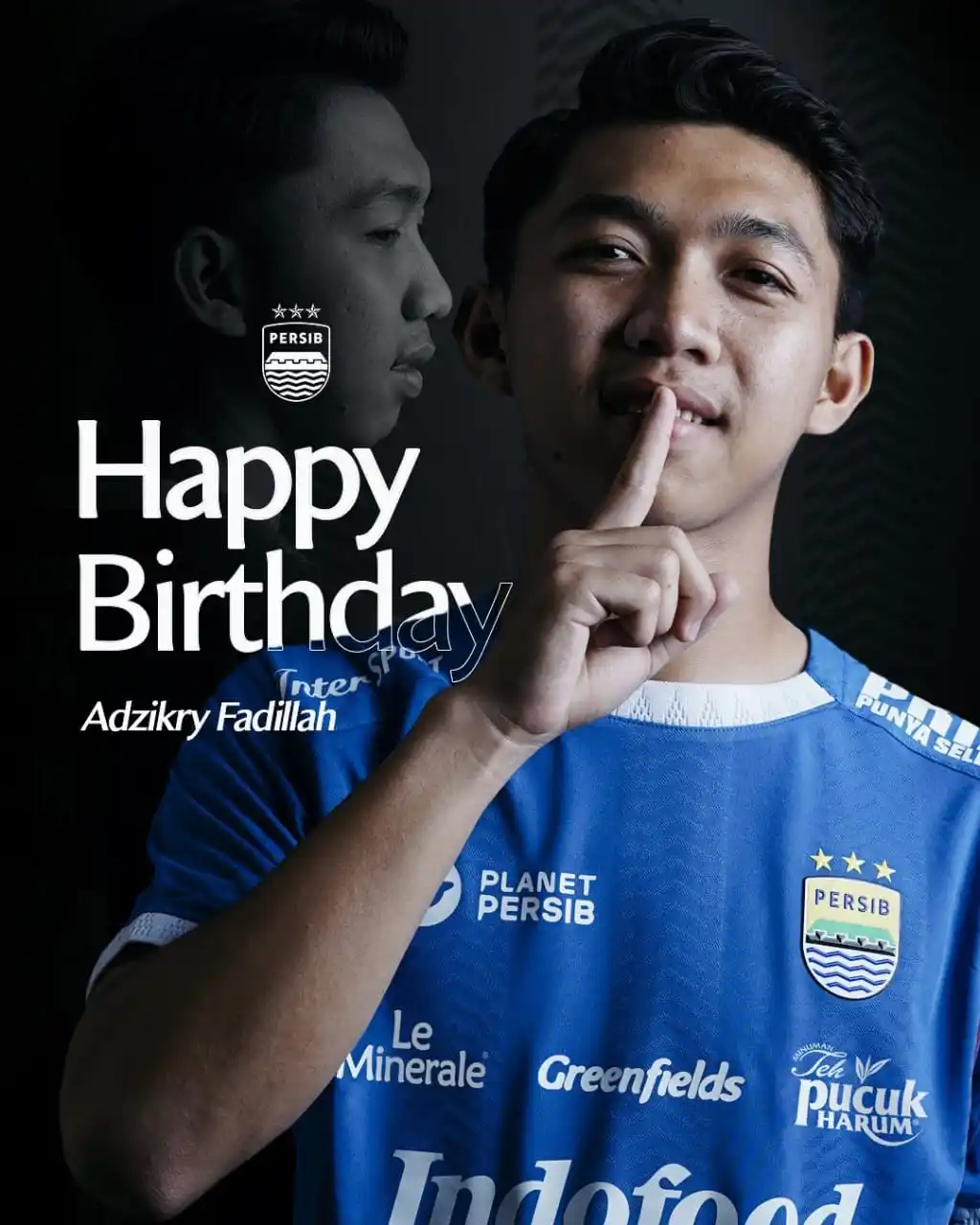 Image from PERSIB 1933 STILL ALIVE: Happy birthday Adzikry 🥳 Bobotoh berikan doa terbaik untuk pemain mud...