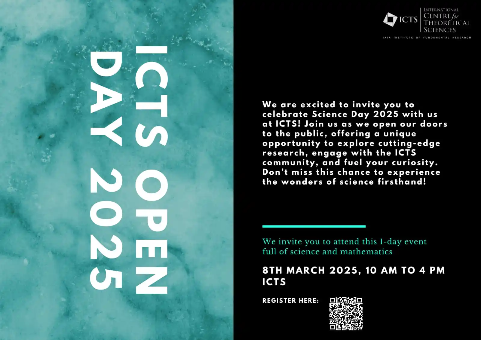Image from Physics Aspirants: Visit ICTS - TIFR for the Open Day Festival! Explore exciting research...