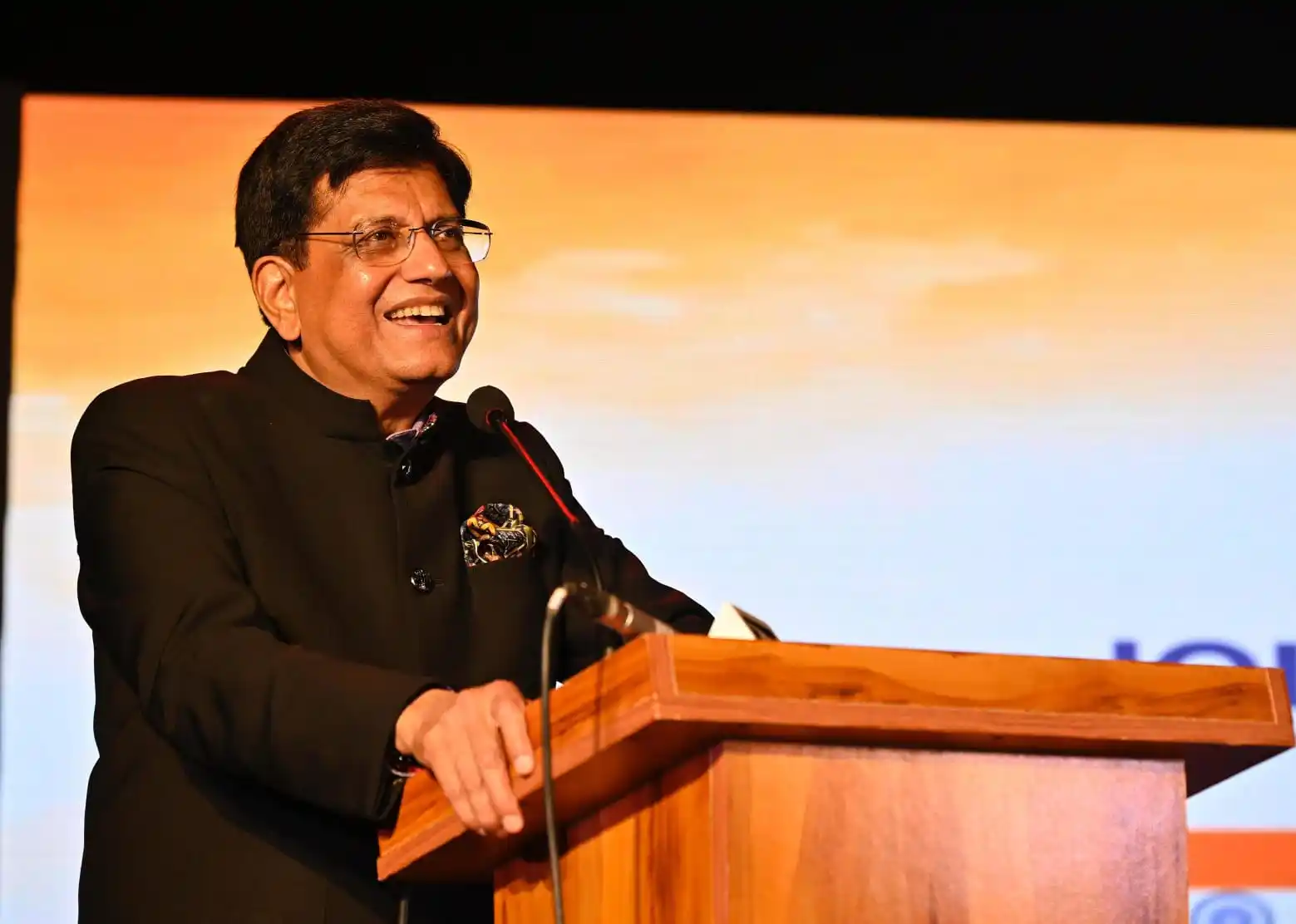 Image from Piyush Goyal: Wonderful to address the India-UK Joint Ministerial Reception alongsid...