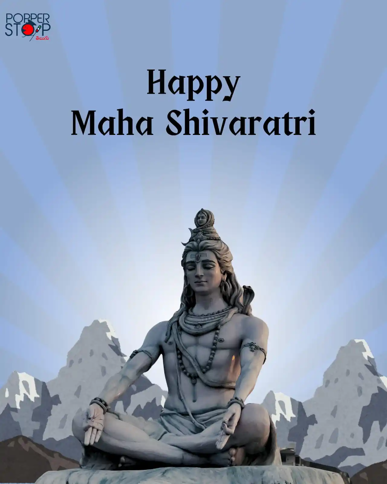 Image from Popper Stop Telugu: Wishing everyone blessed Maha Shivaratri! May Lord Shiva bless you wit...