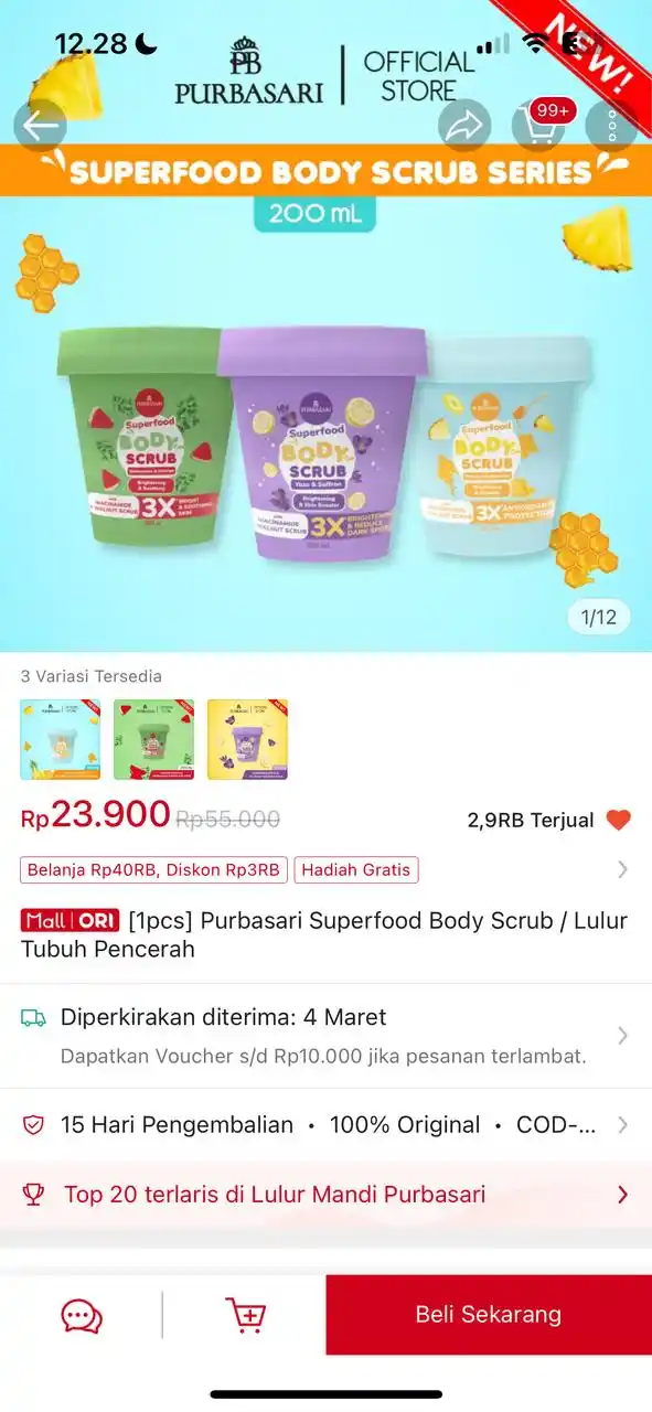 Image from Racun Shopee 🧡: cepeeett bodyscrub https://s.shopee.co.id/30ZWJDKbPI...
