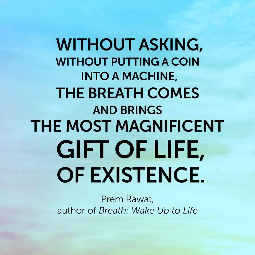 Image from Raj Vidya Kender Official: Learn More about Prem Rawat’s New Book Breath at: www.breathbook.life...