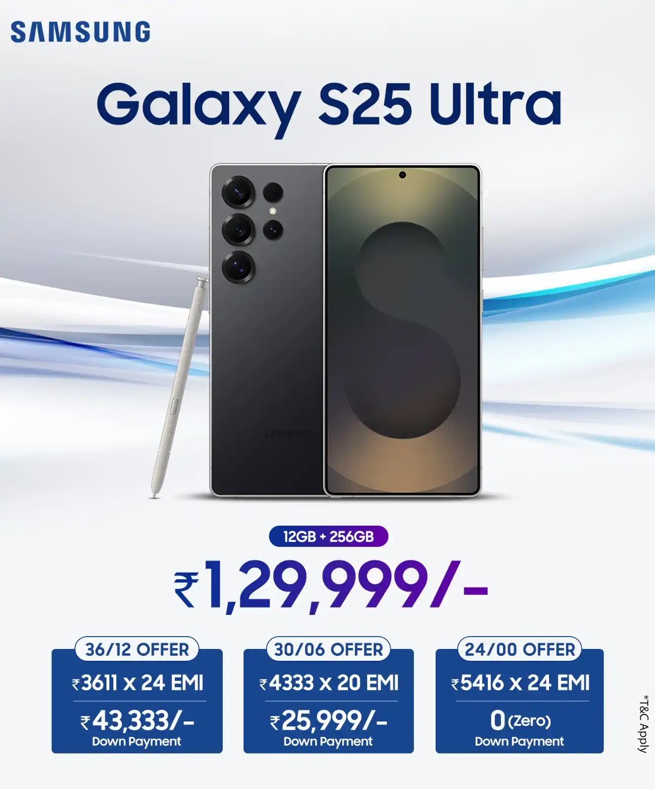 Image from Samsung Mobile: *Now Galaxy S25Ultra @5416 Per Month Emi*...