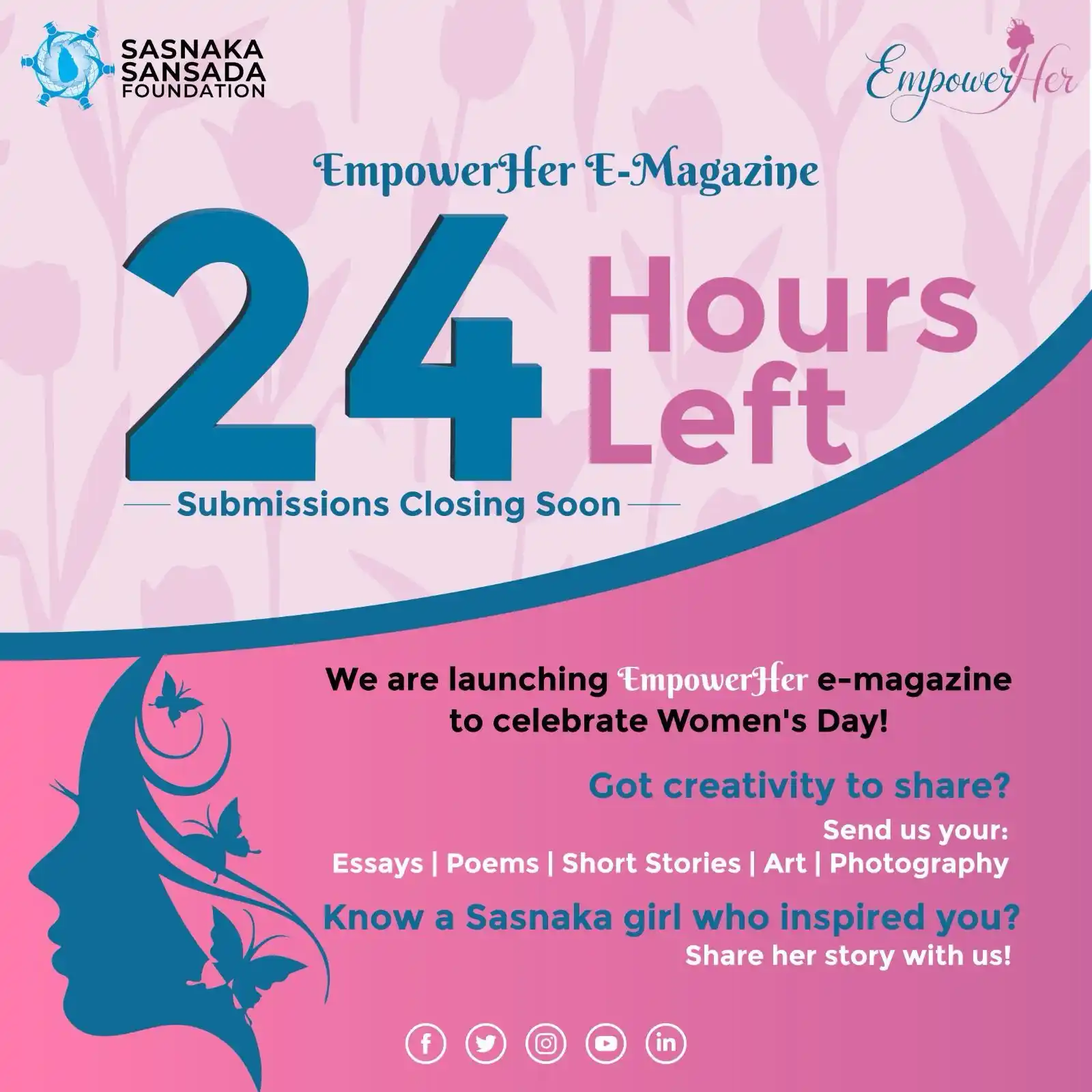 Image from Sasnaka Sansada Foundation : *Final Reminder: 24 Hours Left!* ⏳ We are excited to launch the *Empo...