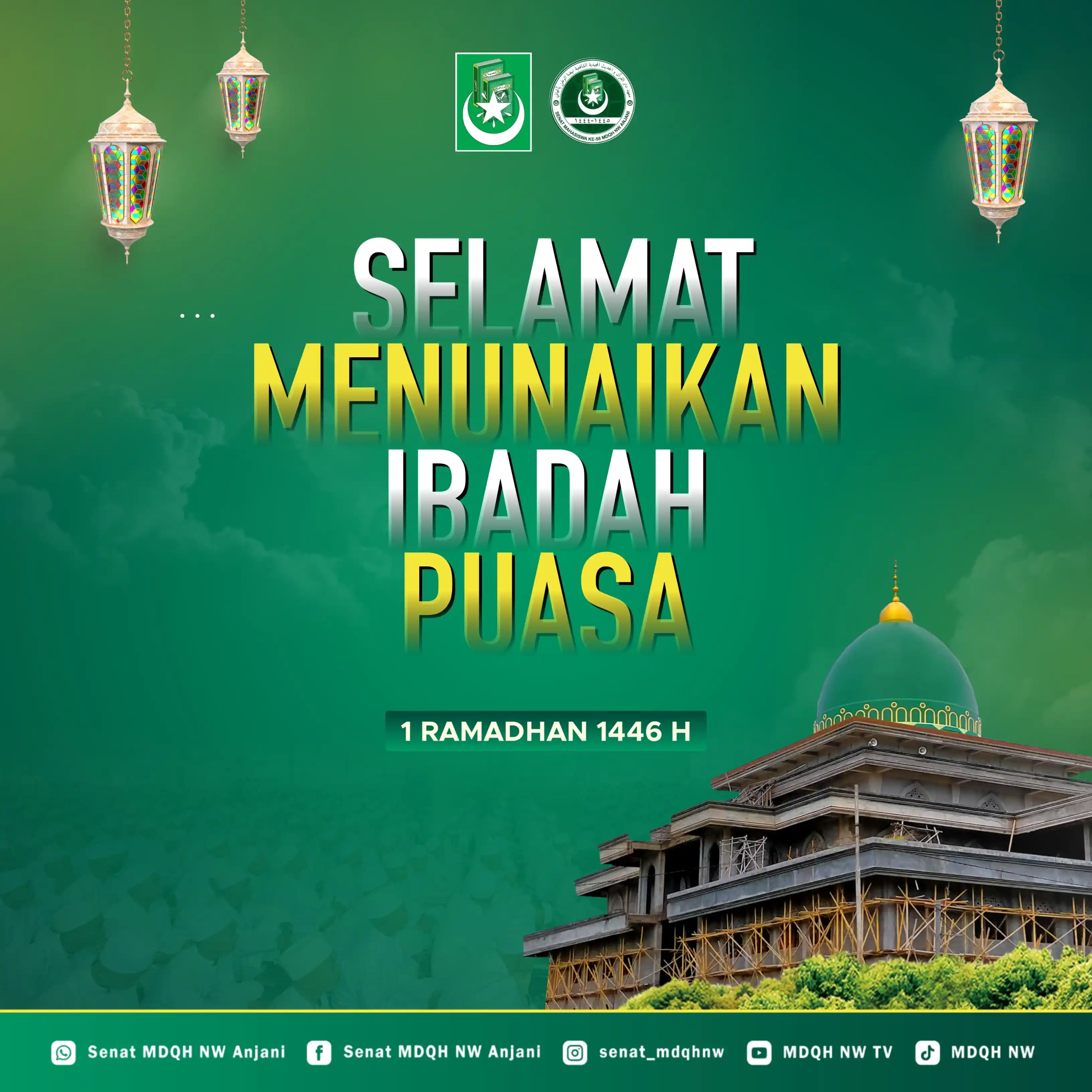 Image from Senat MDQH NW Anjani: *Keluarga Besar Ma'had Darul Qur'an wal Hadist Al-Majidiyyah Asy-syafi...
