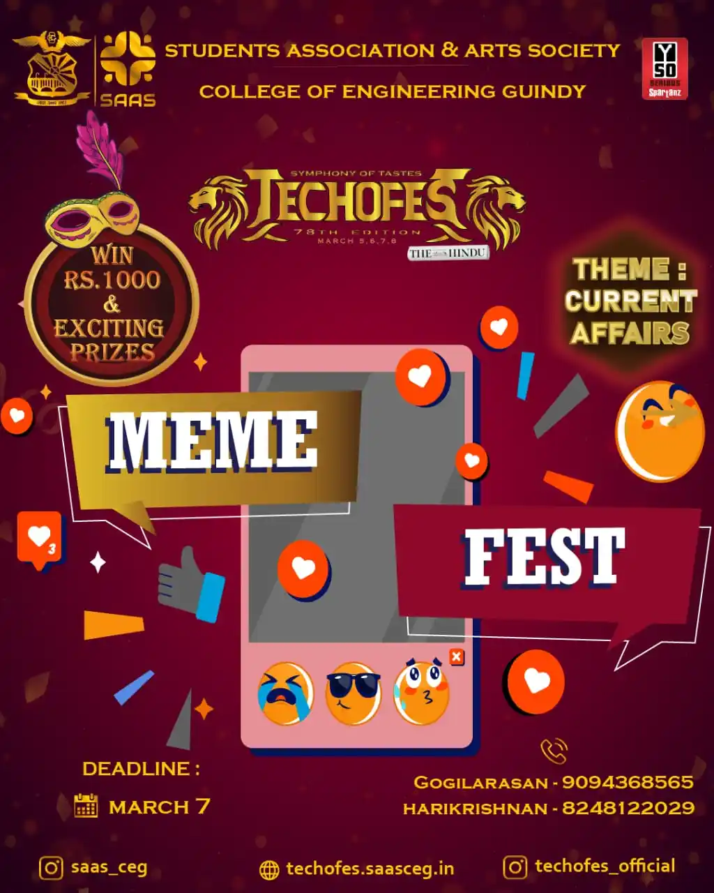 STUDENTS ASSOCIATION AND ARTS SOCIETY CEG post