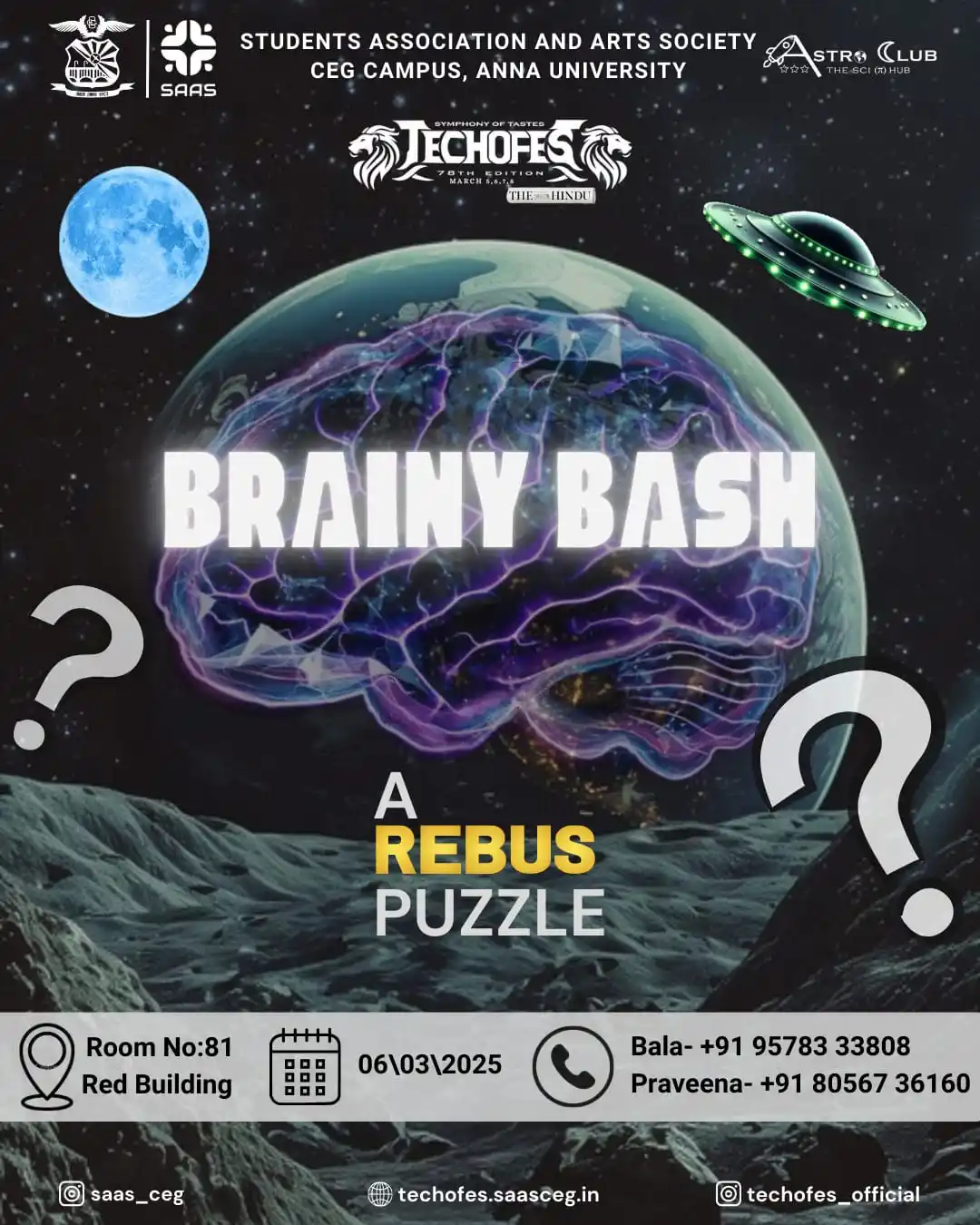 Image from STUDENTS ASSOCIATION AND ARTS SOCIETY CEG: 🚀✨ Dive into the mysteries of the cosmos! 🌌From stargazing to space...