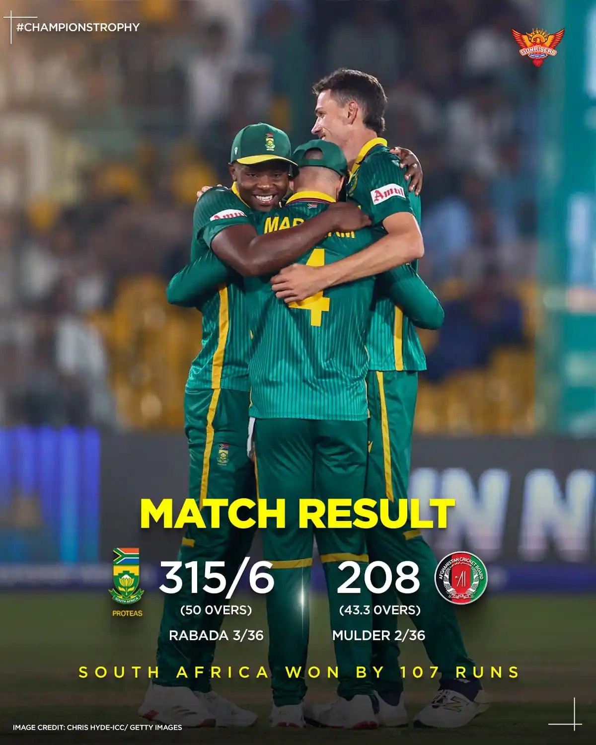 Sunrisers Eastern Cape post