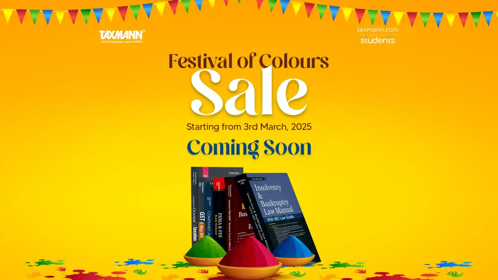 Image from Taxmann Professionals: *Taxmann.com | Store – Festival of Colours Sale is Coming Soon!* This...