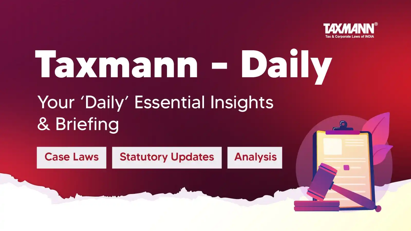 Image from Taxmann Professionals: Make Every Day Count with Taxmann Daily! https://taxmann.social/MaKiZ ...
