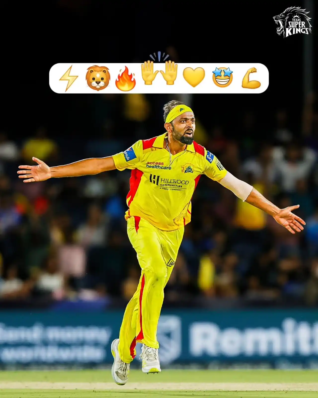 Image from Texas Super Kings: Zia’s celebration hits different! 🤩🔥 React with your emoji 👇 <a cl...