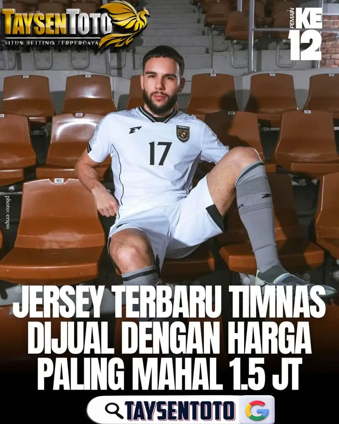 Image from TIMNAS Story x TAYSENTOTO: *Jersey home dan away Timnas Indonesia akan mulai dijual pada tanggal ...