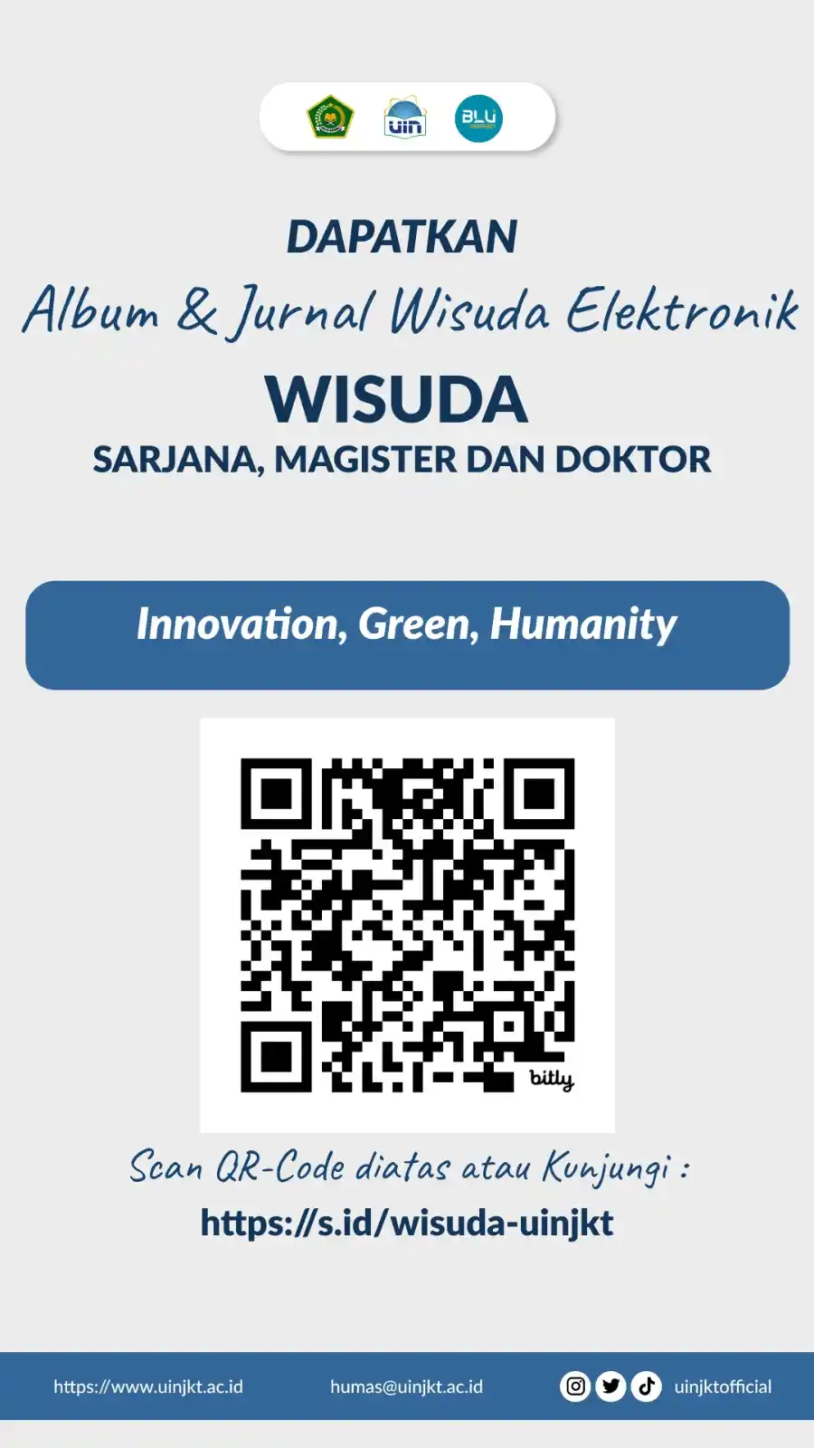 Image from UIN Syarif Hidayatullah Jakarta: Dapatkan Album & Jurnal Wisuda Elektronik UIN Jakarta! 🎓✨ Kini, wisu...