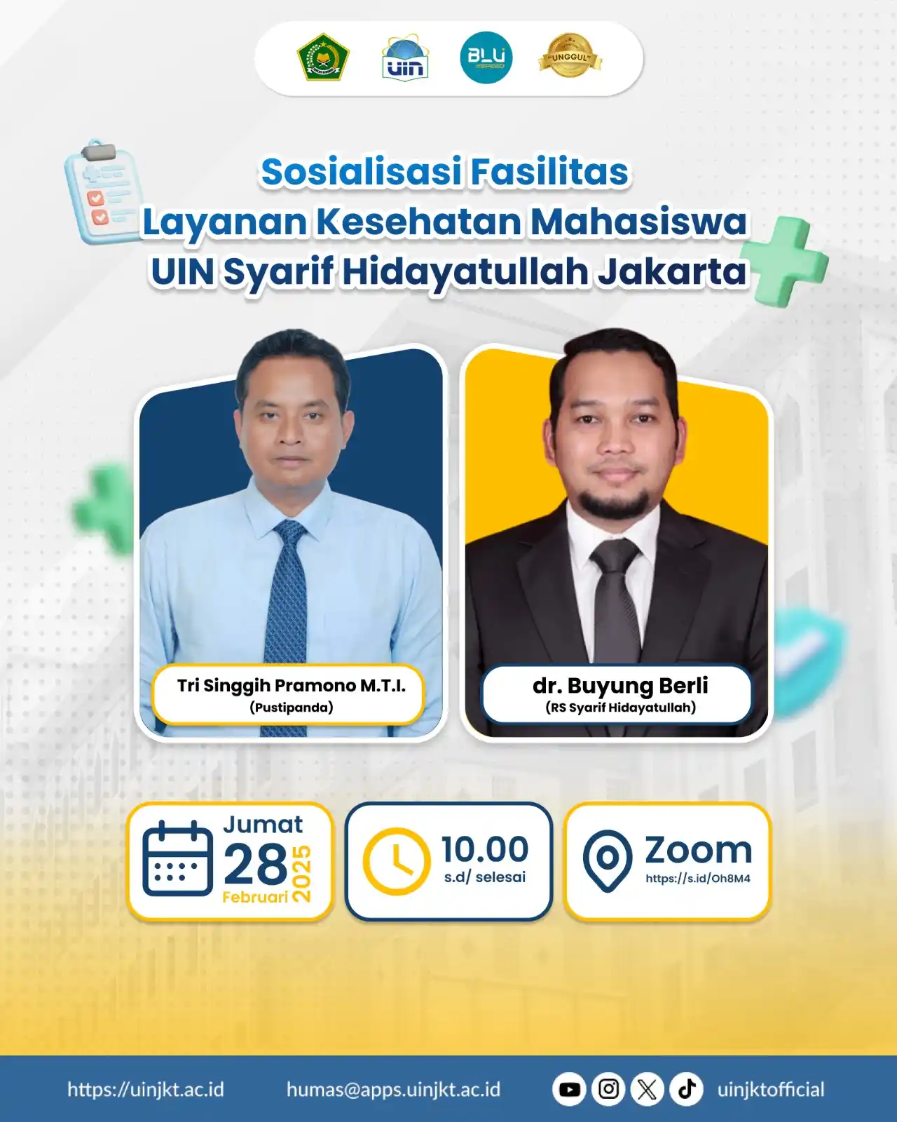 Image from UIN Syarif Hidayatullah Jakarta: 🎥 Yuk, Simak Sosialisasi Fasilitas Layanan Kesehatan Mahasiswa UIN Ja...