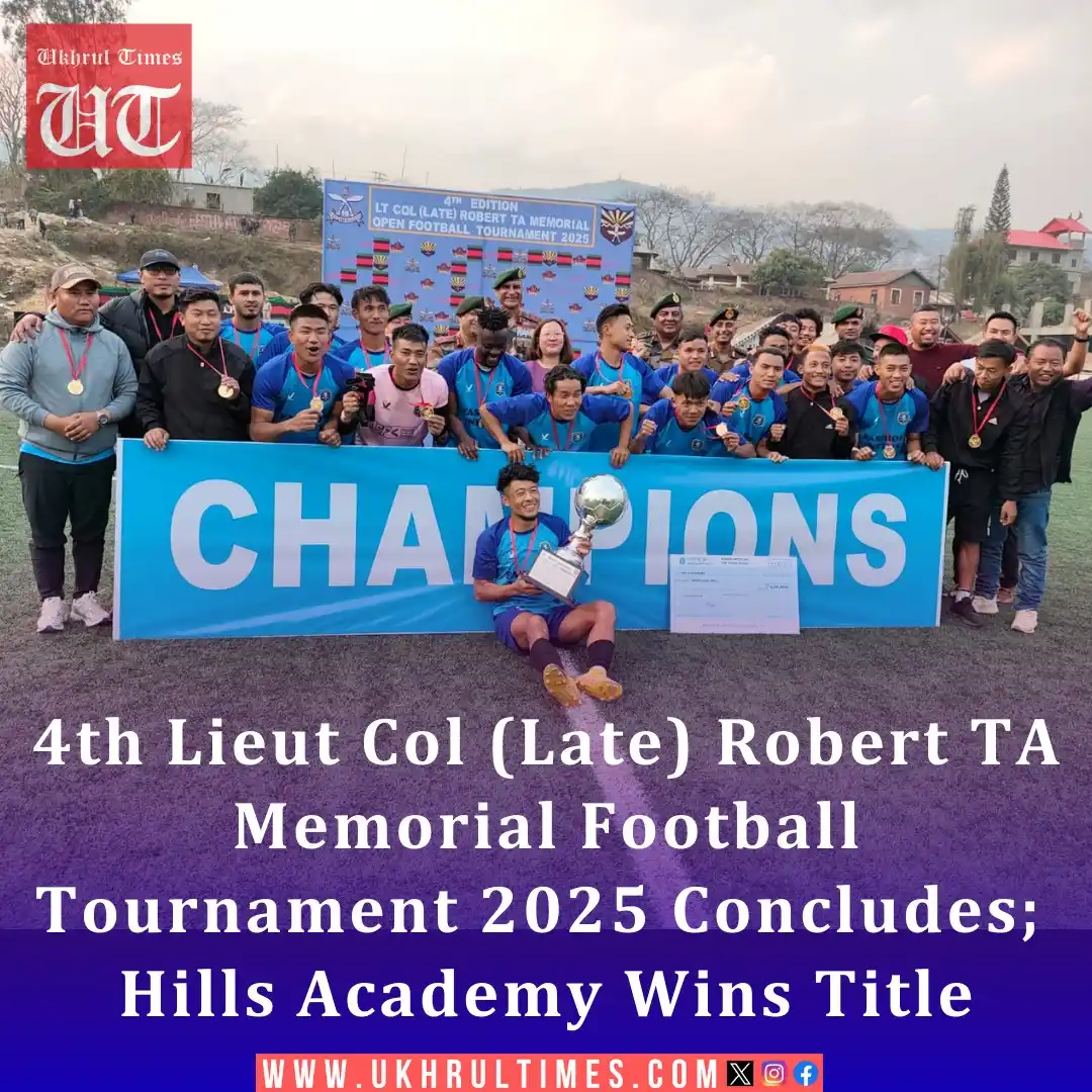 Image from Ukhrul Times: In a nail-biting encounter, Hills Academy FC emerged victorious, lifti...