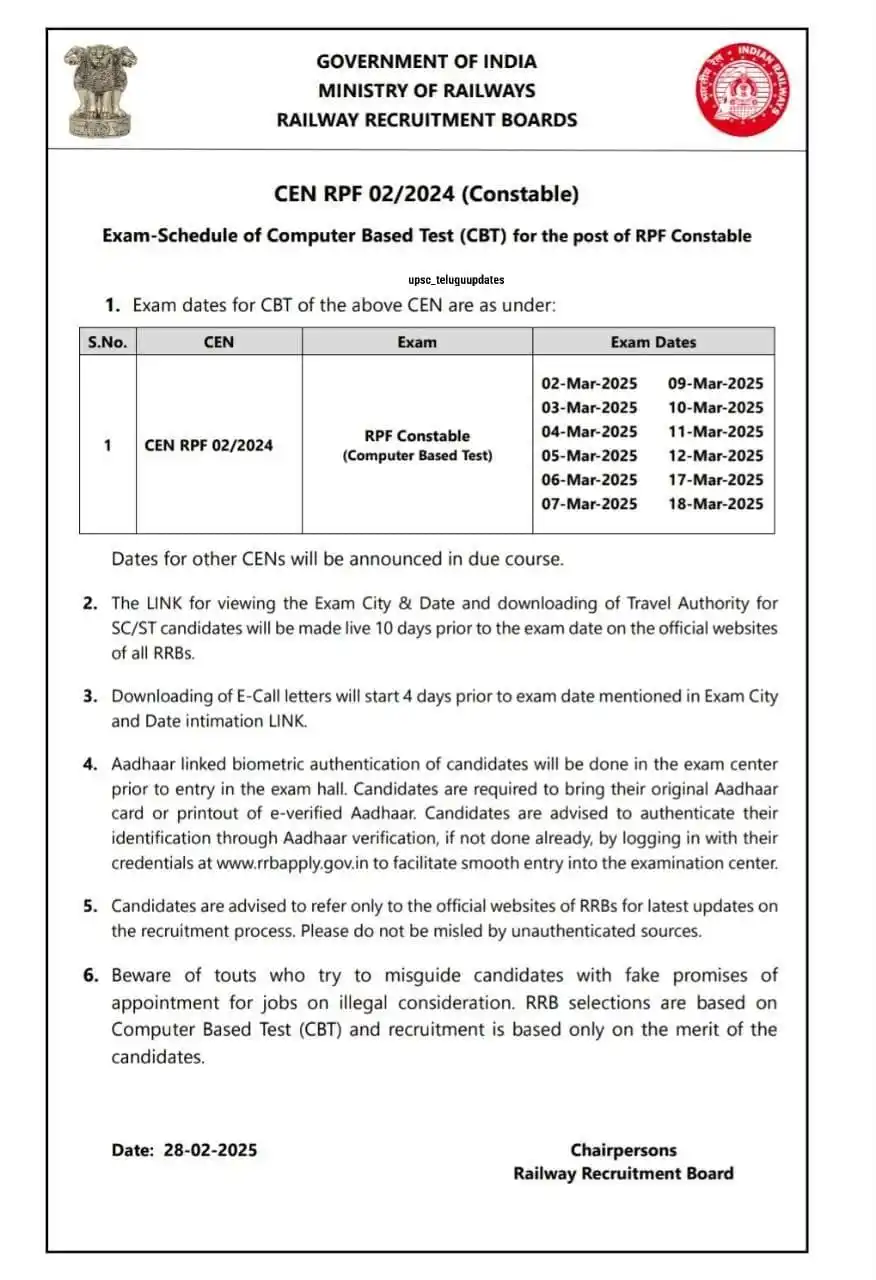 UPSC Telugu Updates post