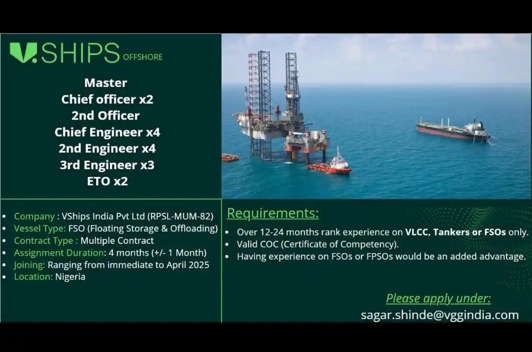 Image from Vaccancy(help Seafarers): https://whatsapp.com/channel/0029VaAFUn5LY6dFgvbS3i0O FSO floating s...