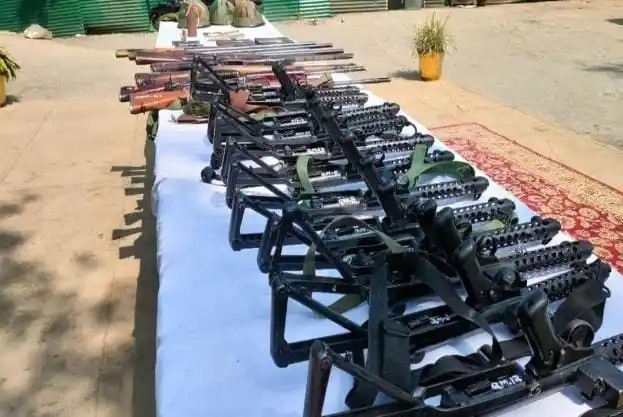 Image from ๐๐๐๐๐๐๐ ๐๐๐๐๐๐: Manipur: After Governor's appeal, nearly 300 looted arms, large amount...