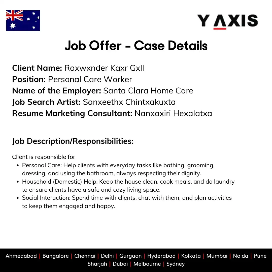 Image from Y-Axis Overseas: Success Story: 🎉 Congratulations to Our Client on Landing a Job in Au...