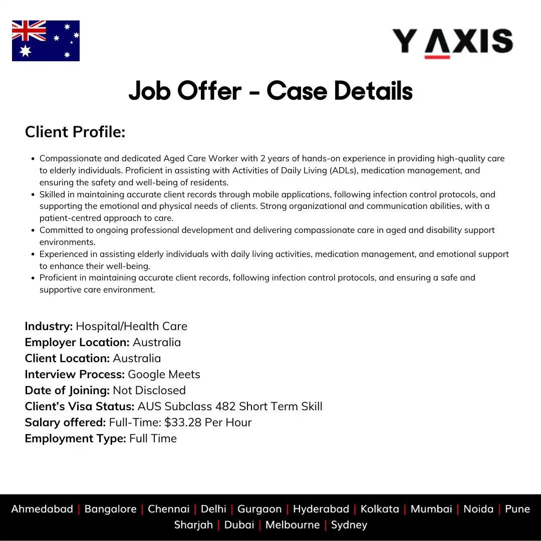 Image from Y-Axis Overseas: Success Story: 🎉 Congratulations to Our Client on Landing a Job in Au...