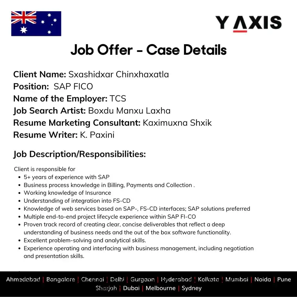 Image from Y-Axis Overseas: Success Story: IT Professional Lands High-Paying Job in Sydney! A ski...
