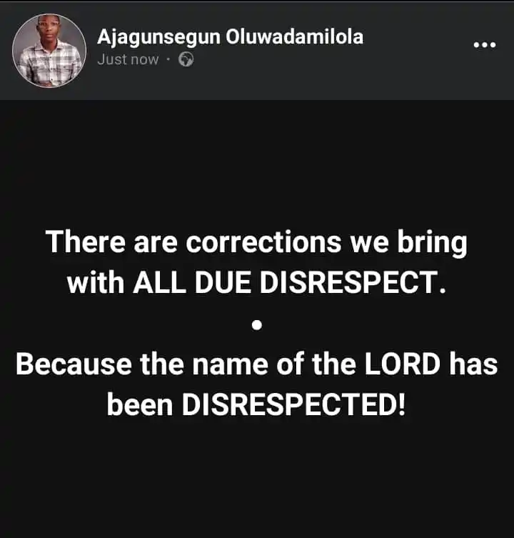 Ajagunsegun Oluwadamilola🔥 post