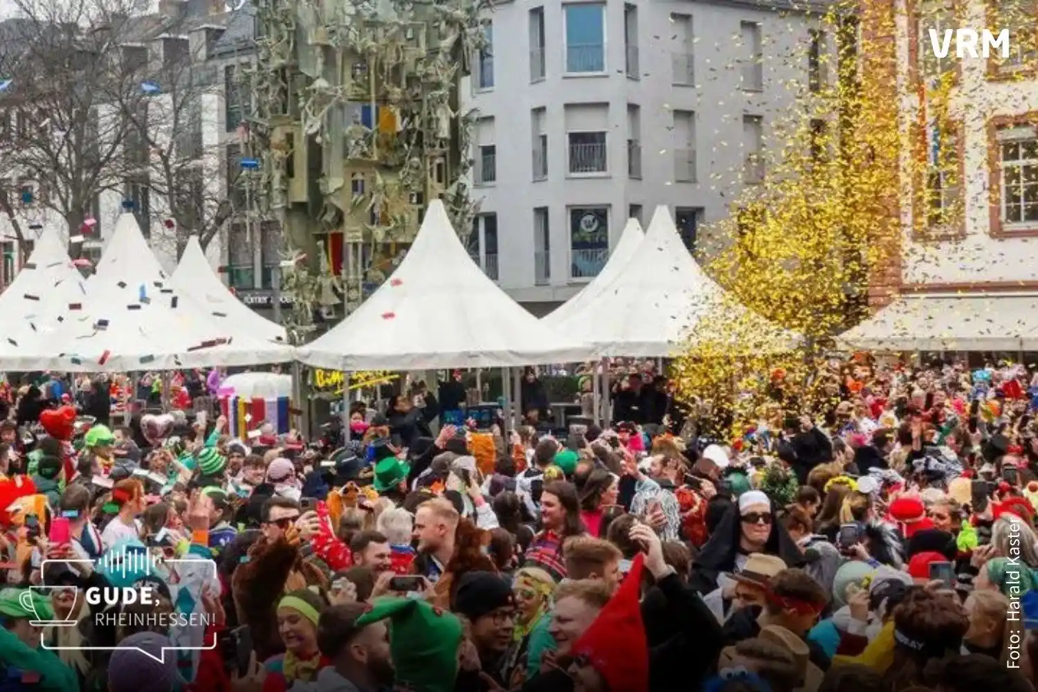 Image from Allgemeine Zeitung: 🎧 Mainzer Straßenfastnacht startet, Gedenken an die Bombenangriffe au...
