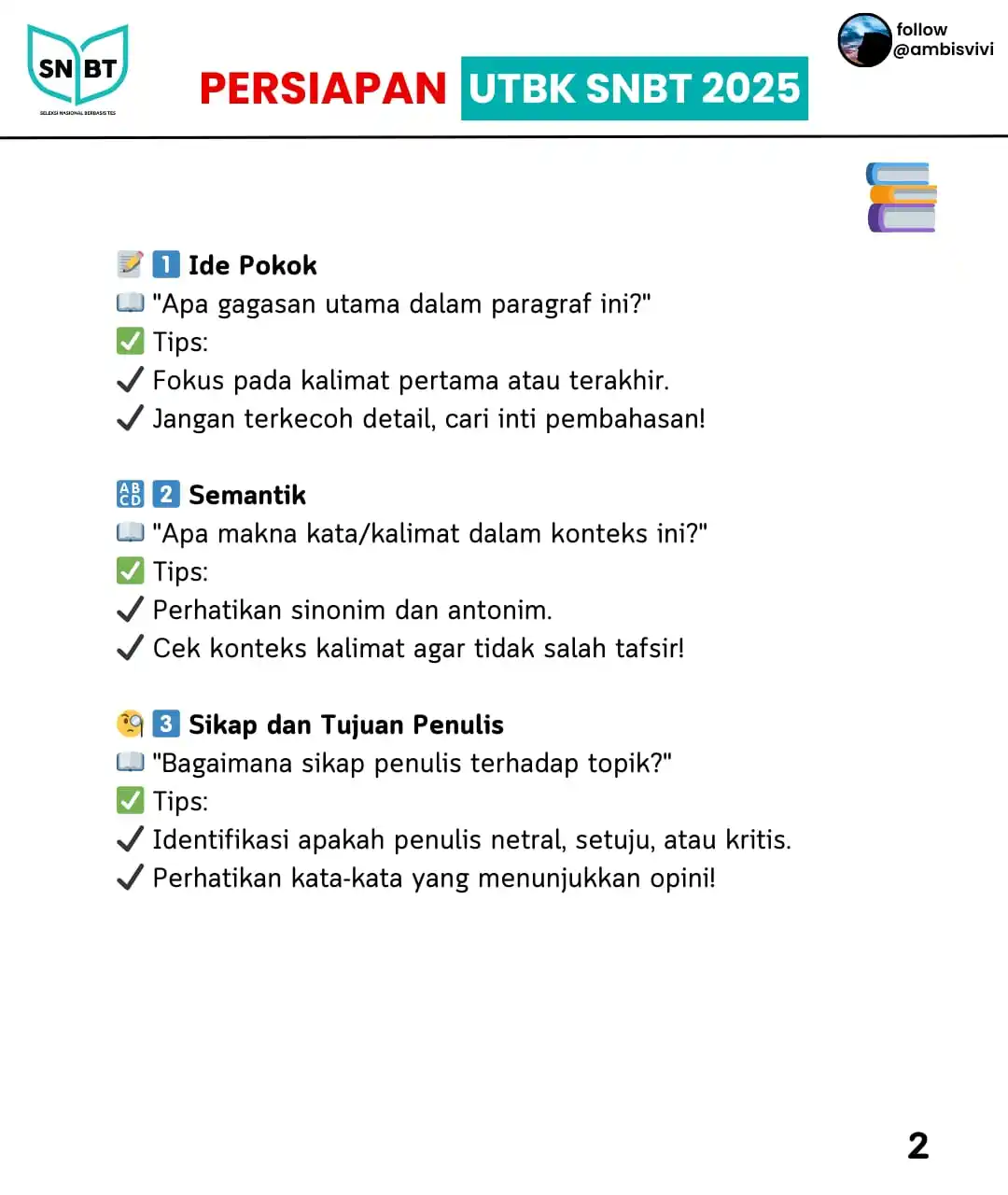Image from Vivi | Fokus PTN (SNBP & SNBT): 📢 Total ada *11 sebaran materi* LBI! Ini 3 materi pertama, jangan lup...