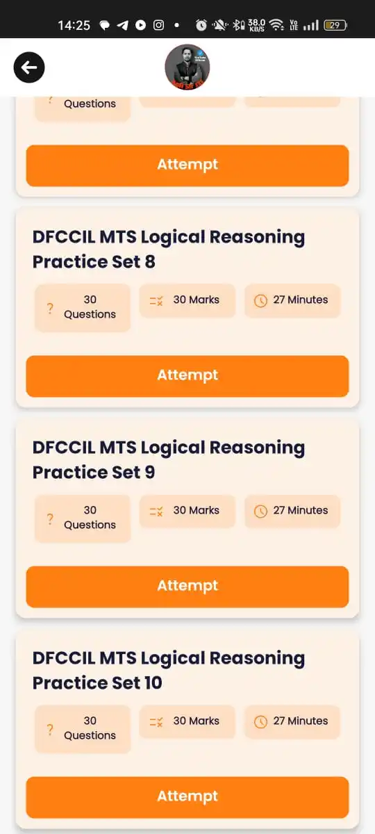 Image from Anil Sir ITI: ✅DFCCIL MTS Reasoning Mock Test 6 to 10 live👇 Download Anil Sir ITI A...