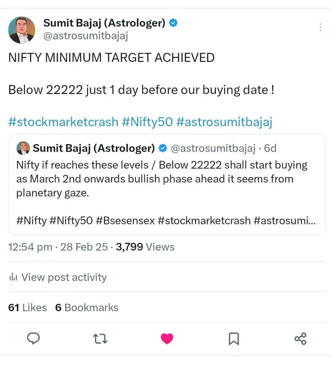 Astrology (Sumit Bajaj) post